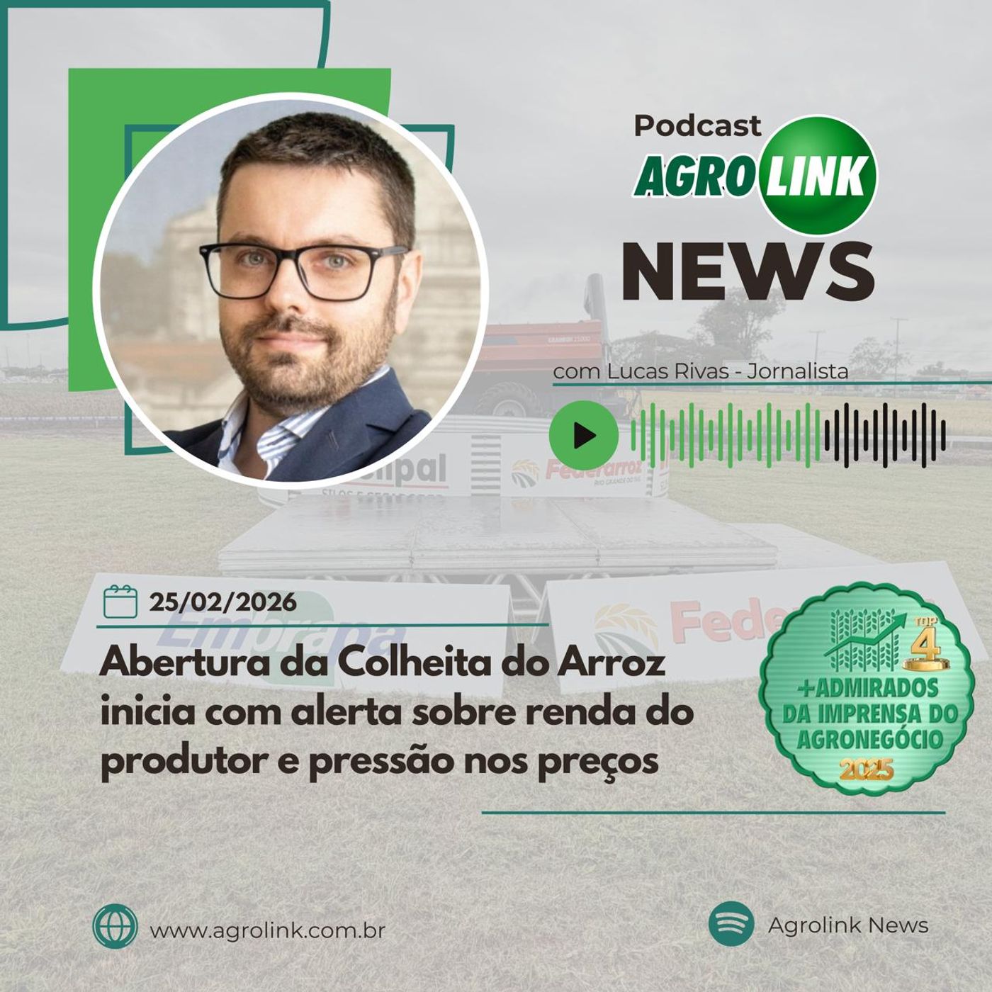 Arroz gaúcho enfrenta cenário desafiador e setor pede crédito, seguro e equidade regulatória episode artwork