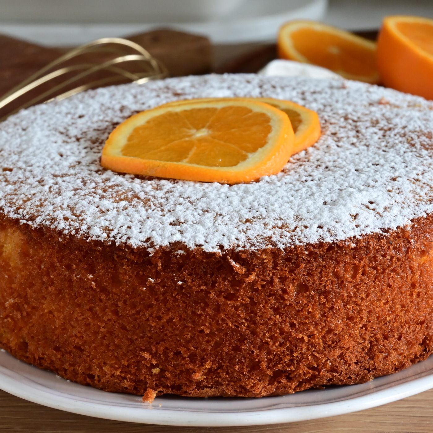 TORTA ALL'ARANCIA con SUCCO FRESCO