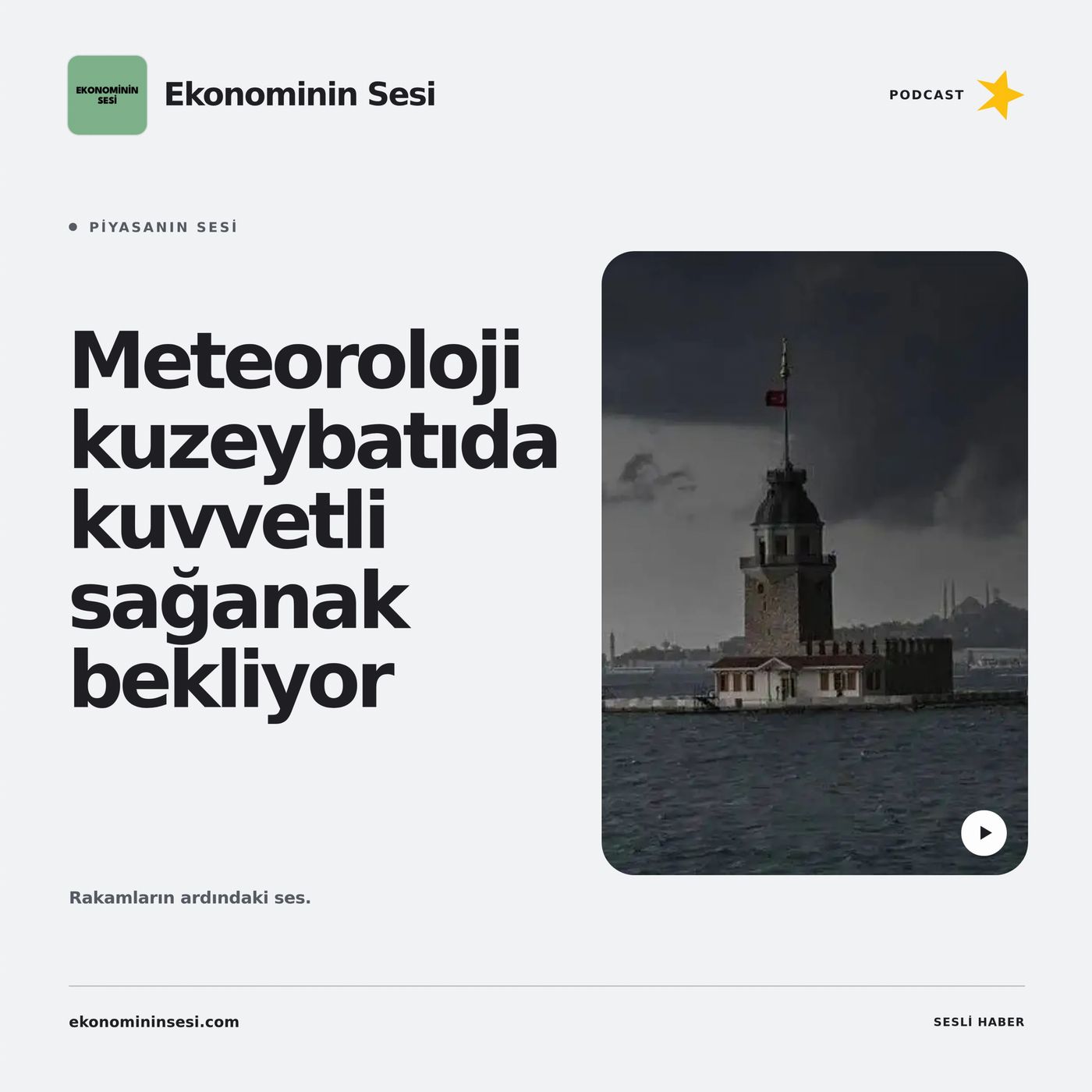 Meteoroloji kuzeybatıda kuvvetli sağanak bekliyor