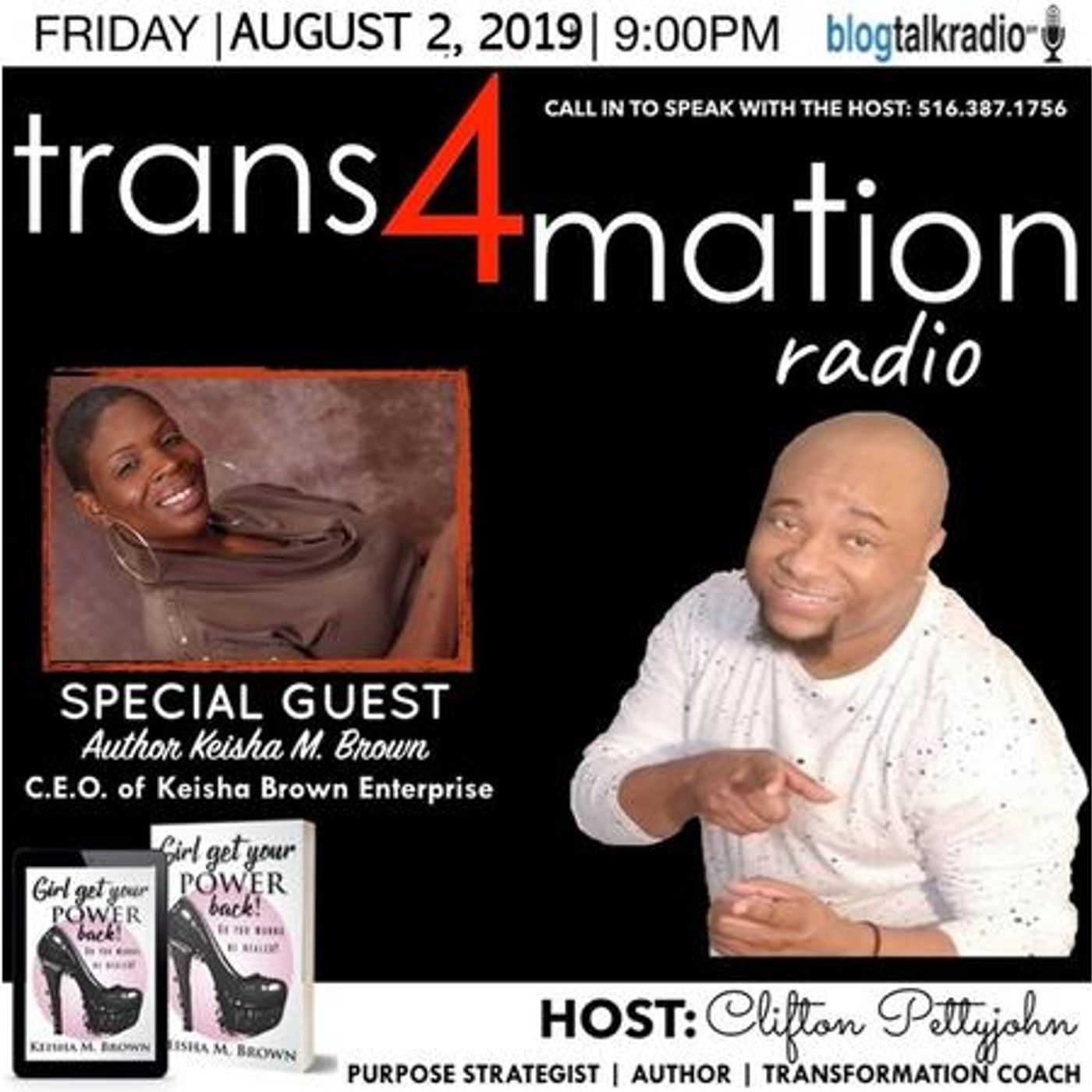 S1 E5: Keisha Brown Joins Clifton Pettyjohn with Trans4mation Radio for ROUND 2 episode artwork