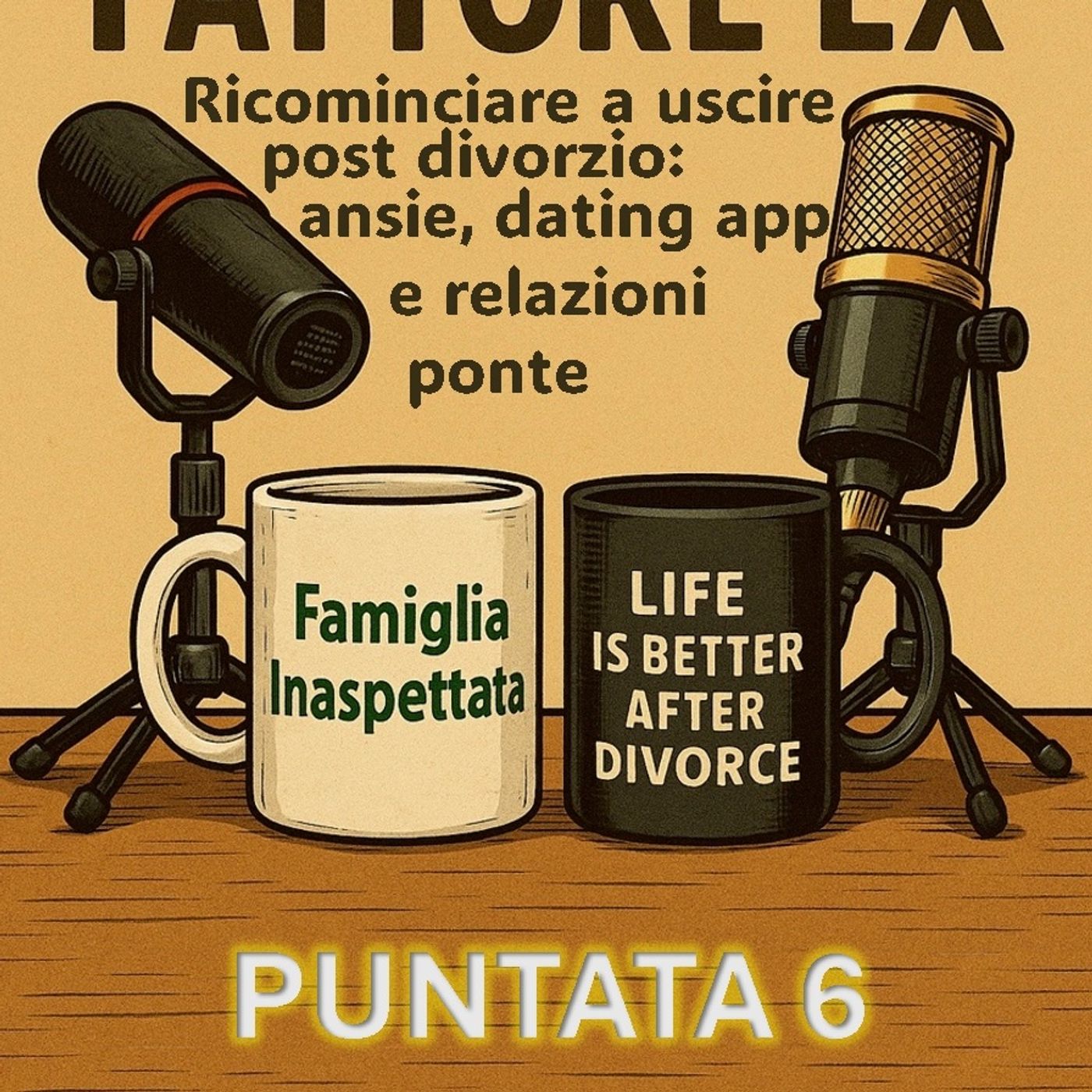 Puntata 6 – Ricominciare a uscire dopo il divorzio: tra ansie, dating app e relazioni ponte (prima parte) episode artwork