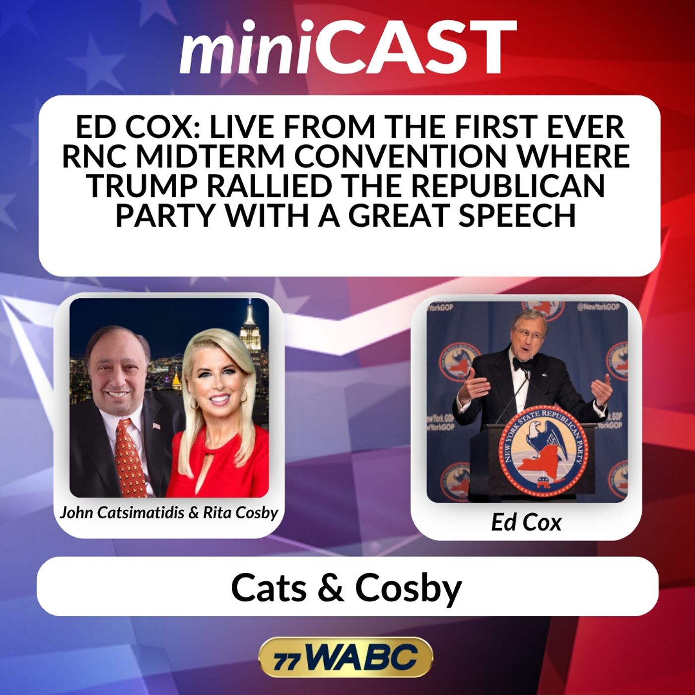 Ed Cox: Live from the First Ever RNC Midterm Convention Where Trump Rallied the Republican Party with a Great Speech episode artwork