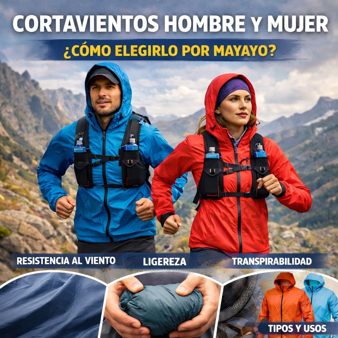 CORTAVIENTOS HOMBRE Y MUJER: COMO ELEGIR EL TUYO Y TOP3 POR MAYAYO: