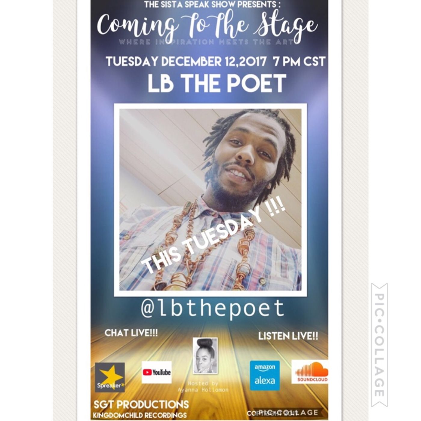 COMING TO THE STAGE: SPECIAL GUEST LB THE POET episode artwork