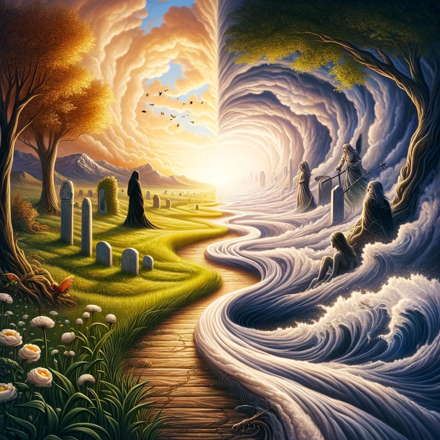 "Life is pleasant. Death is peaceful. It's the transition that's troublesome." episode artwork