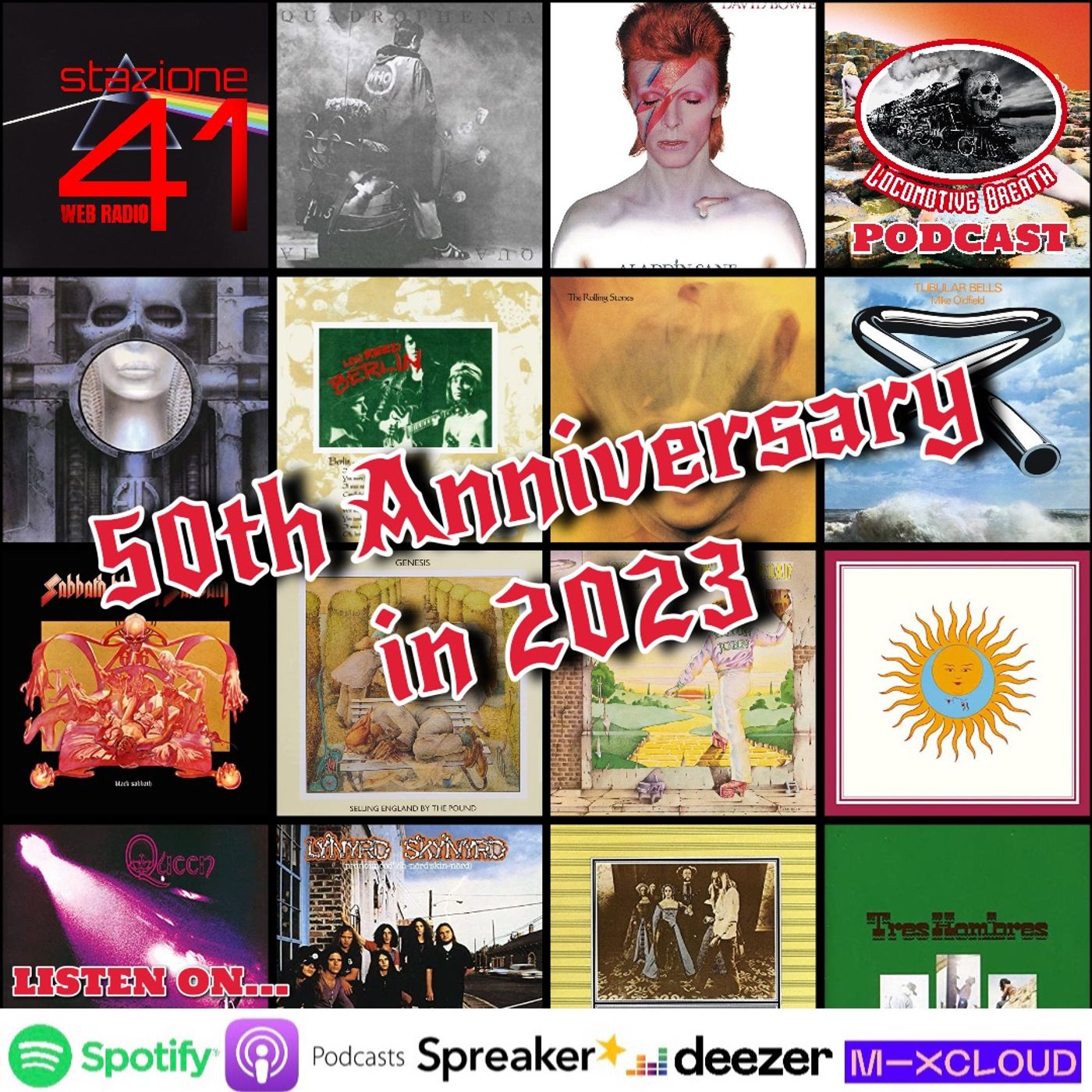 50th Anniversary in 2023 Rock Albums episode artwork