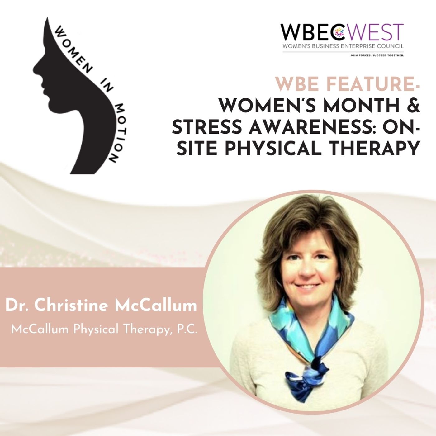 WBE Feature – Women's Month & Stress Awareness: On-Site Physical Therapy episode artwork