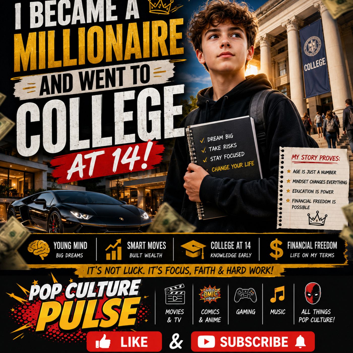 I Became A Millionaire and Went to College at 14! episode artwork