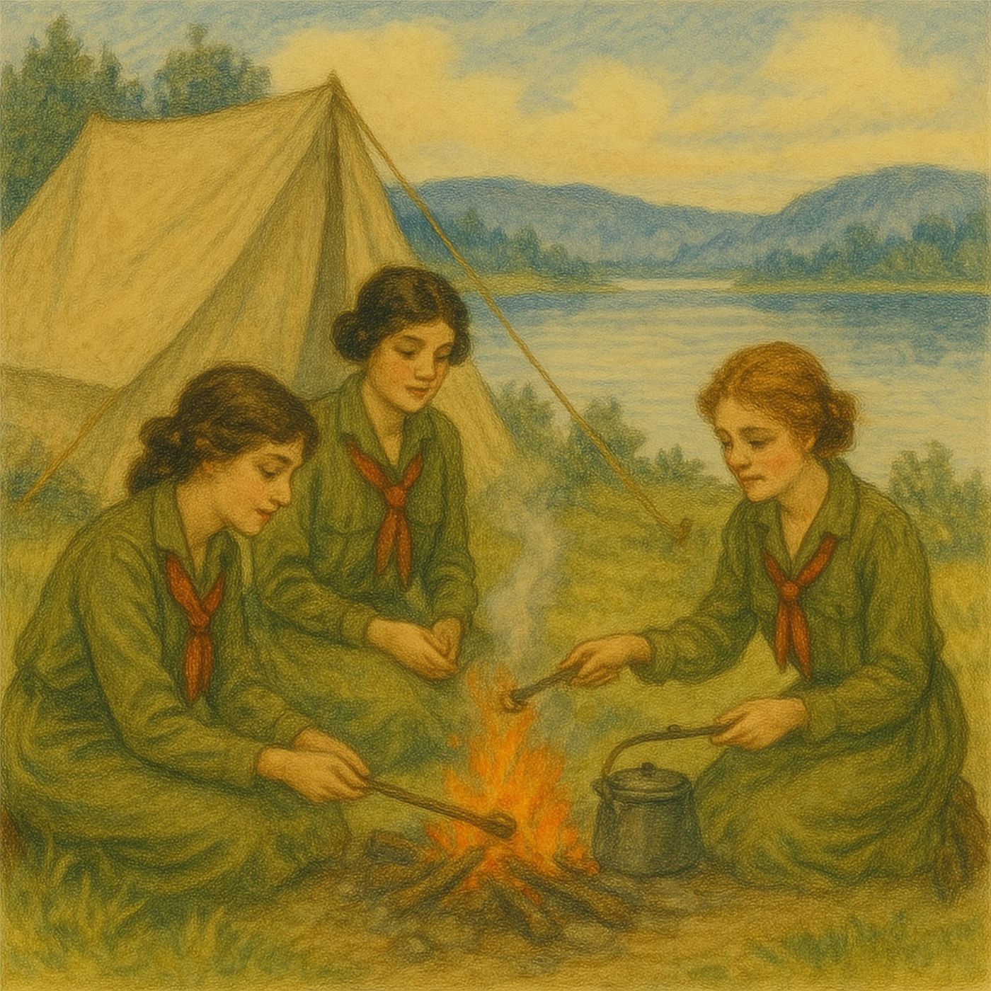 Camp-Fire Girls at Twin Lakes or The Quest of a Summer Vacation