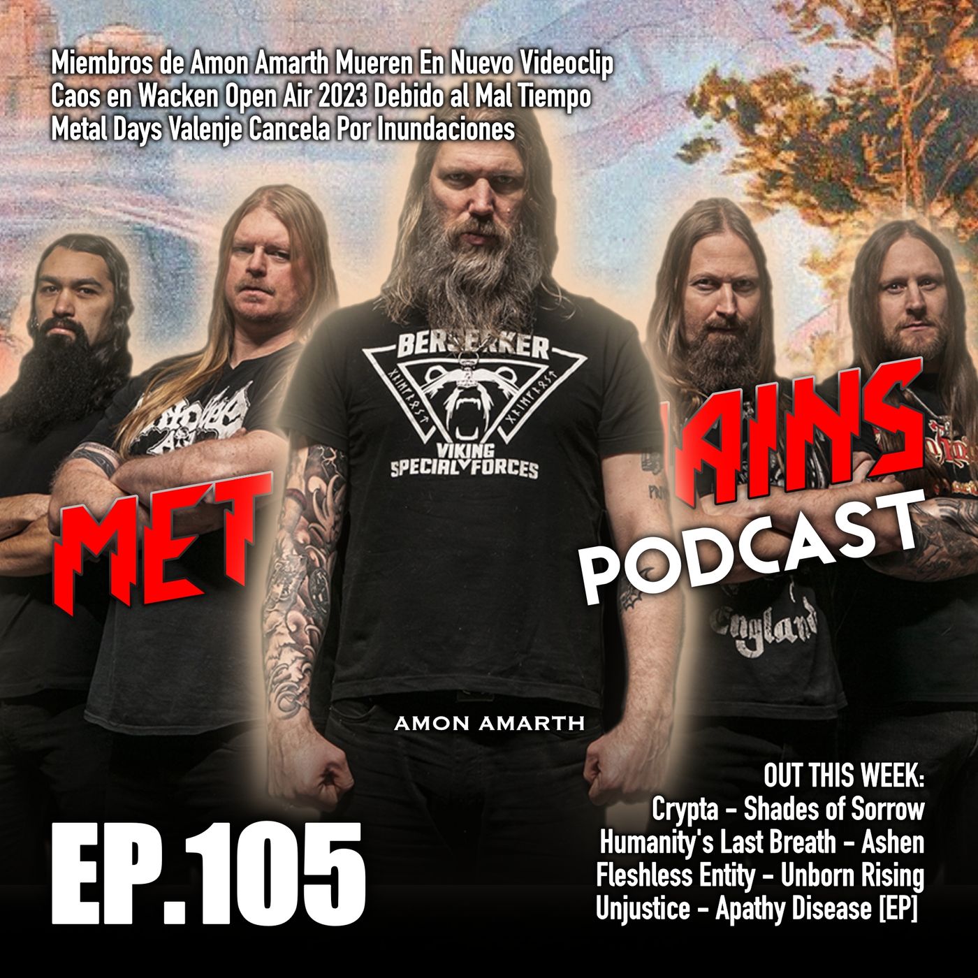 Caos en Wacken 2023, Mueren Los Miembros de Amon Amarth en su Nuevo Video; Review de Crypta [MRP105] episode artwork