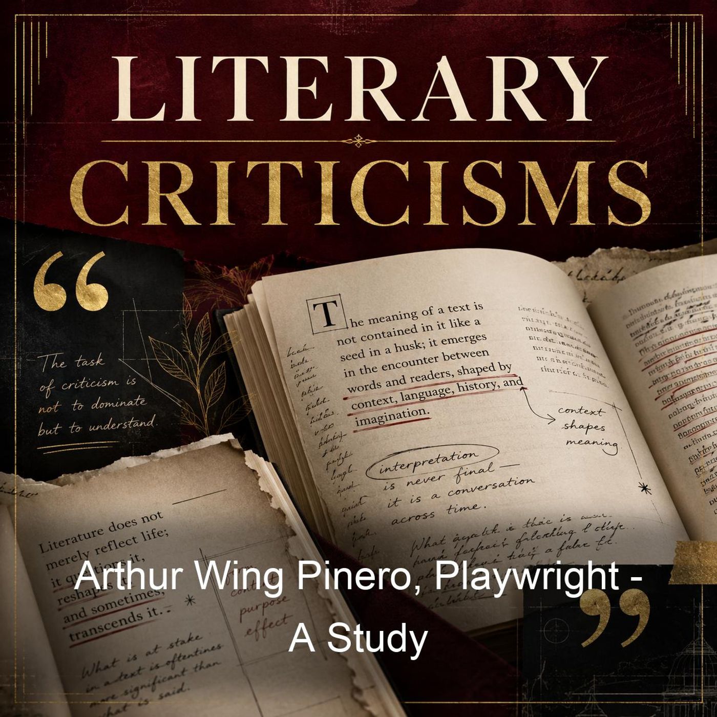 Arthur Wing Pinero, Playwright - A Study podcast artwork