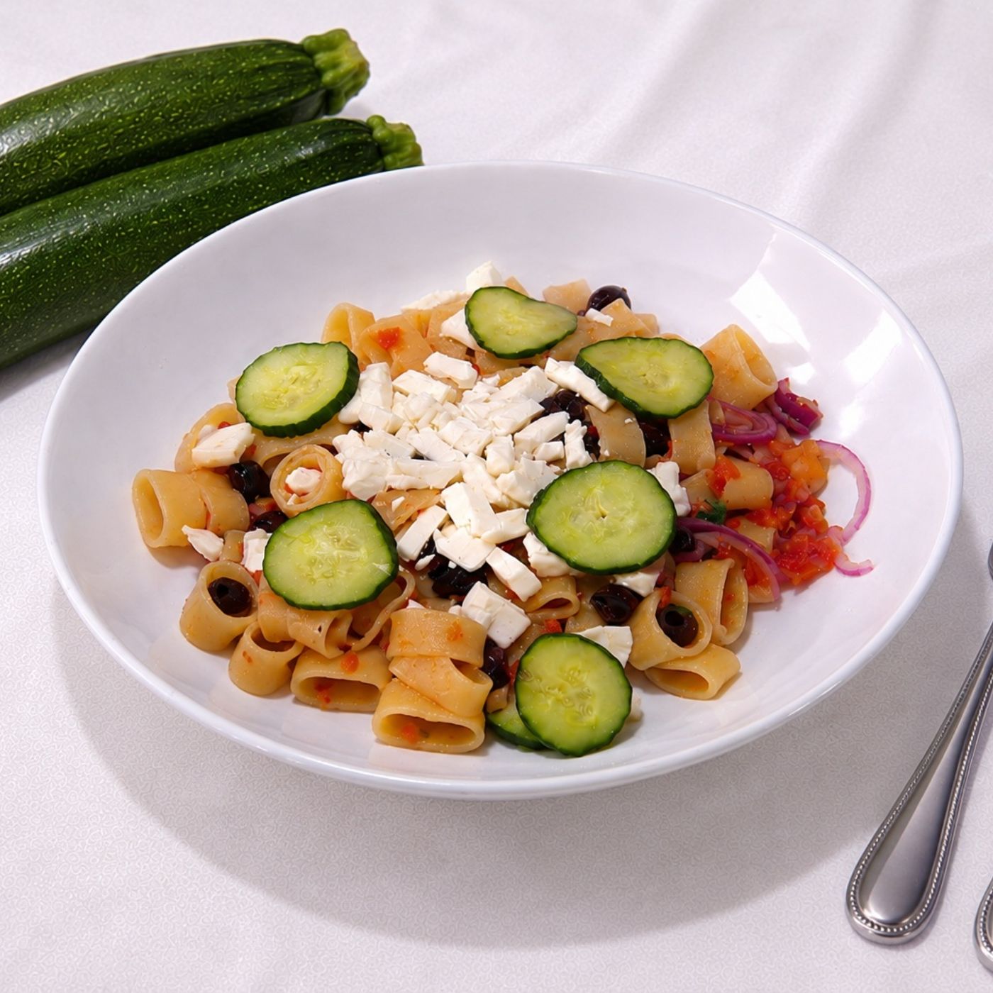 Calamarata alla greca con zucchine episode artwork