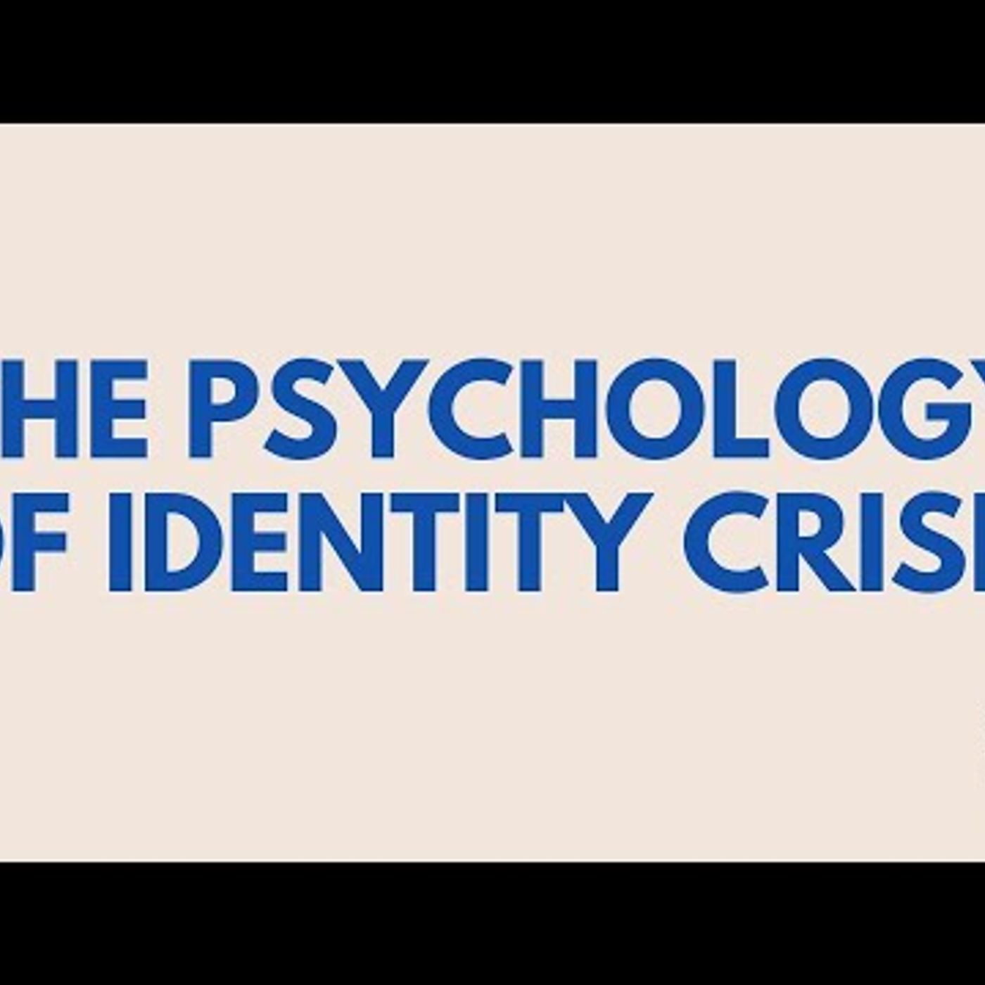 Why you’re having an identity crisis!