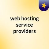 web hosting service providers