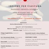 Giulia Monteleone e i relatori del Tavolo Provinciale contro la violenza del 28 11 2022