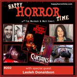 Ep 202: Interview w/Lesleh Donaldson from “Curtains,” “Happy Birthday to Me,” and more