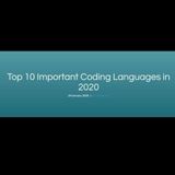 Top 10 Important Coding Languages in 2020