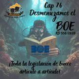 Cap 76 Desmenuzamos el BOE. Analizando la legislación del buceo en España