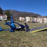 Avaria in volo: atterraggio d’emergenza col “girocottero”per l’assessore di Sovizzo Stefano Bravo