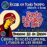 Santo Rosario de hoy VIERNES 28 DE MARZO 2025 🌹 MISTERIOS DOLOROSOS. Rosario a la Virgen María.