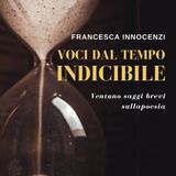 Francesca Innocenzi present su Rvl "Voci dal tempo indicibile" (Rossini editore)