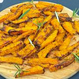 Bastoncini di zucca in friggitrice ad aria