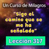 LECCIÓN 317-"Sigo el camino que se me ha señalado" Un Curso de Milagros (con fondo musical)