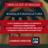 PCT: APPELLO E DEPOSITO FASCICOLO DI PRIMO GRADO – IL CDS DICE SI AGLI ALGORITMI NELLA PA – FACEBOOK E RIMOZIONE ACCOUNT FAKE