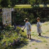 Dobrze mieć brata – na podstawie obrazu Dzieci w ogrodzie W. Podkowińskiego