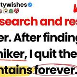 I_m a search and rescue ranger. After finding that hiker_ I quit the mountains forever.