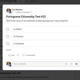 Guess The Portuguese Traditional Smoked Sausage! - Citizenship Test Question #22