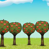 De Vier Appelbomen | Verhaaltjes over Bomen
