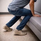 Skin drags across vinyl