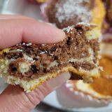 Muffin variegati Cocco e Cacao in Friggitrice ad Aria