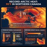 Arctic Heatwave: 95°F Degree Temperatures in Canada's North 8-7-24