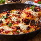 Patate alla pizzaiola in padella: filanti e senza forno