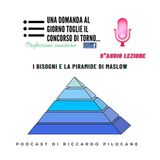 9° audio lezione I bisogni e la piramide di Maslow
