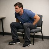 Muscles braced against inward torque