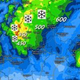 Previsioni 21-23 novembre: arriva la neve in collina