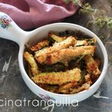 Zucchine gratinate in friggitrice ad aria