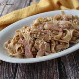 Tagliatelle di nocciole con sugo al guanciale