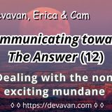 Dealing with the non-exciting mundane (Communicating towards The Answer-12)