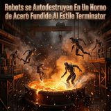 Robots se Autodestruyen En Un Horno de Acero Fundido Al Estilo Terminator