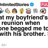 I was at my boyfriend_s family reunion when everyone begged me to sleep with his brother