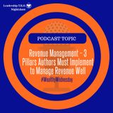 Revenue Management – 3 Pillars Authors Must Implement to Manage Revenue Well