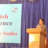 Dr Swarnamalya Ganesh speaks on Transnationalism in literature, performance and History