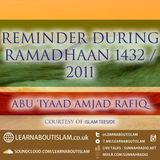 Reminder During Ramaḍān – Q&A Session – Shaykh Abu Iyaad Amjad Rafiq