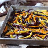 Carote multicolori al forno