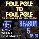 NCAA Softball Week 1 - Post Mortem ~ FPtFP Daily ~ 2/12/24