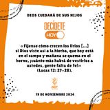 Dios cuidará de sus hijos | Devocional de Jóvenes | 19 de noviembre 2024